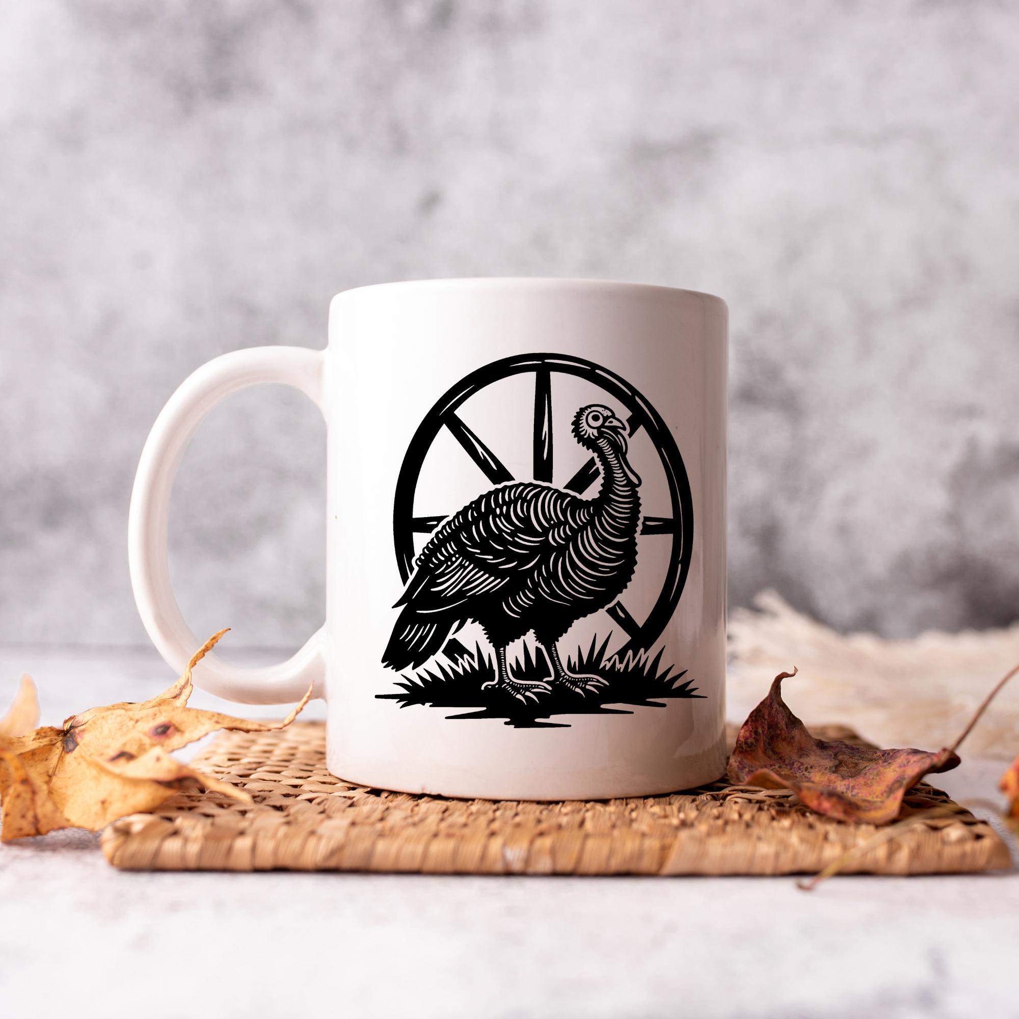 Grumpy Turkey Graphics Svg Png Pdf & Dxf Bundle Instant Downloads - Etsy