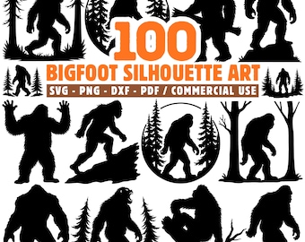 Grafika przedstawiająca sylwetkę Wielkiej Stopy: pliki SVG, PNG, PDF i DXF