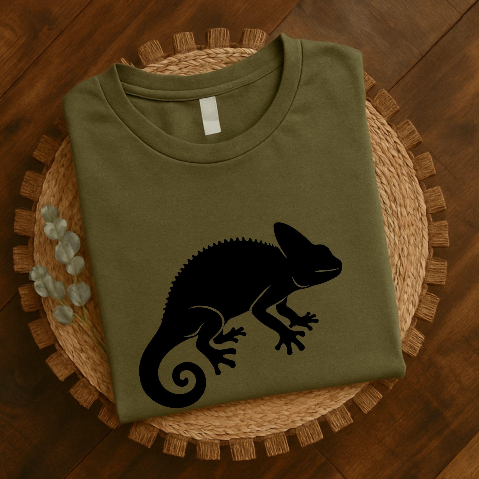 Chameleon Silhouette Svg Png Pdf & Dxf Bundle for Vinyl Crafts Instant ...