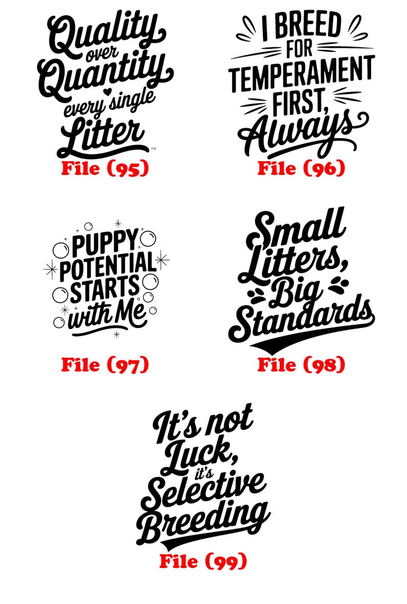 Breeder Sayings SVG Bundle | Kennel Signs, Dog Breeding (digital ...
