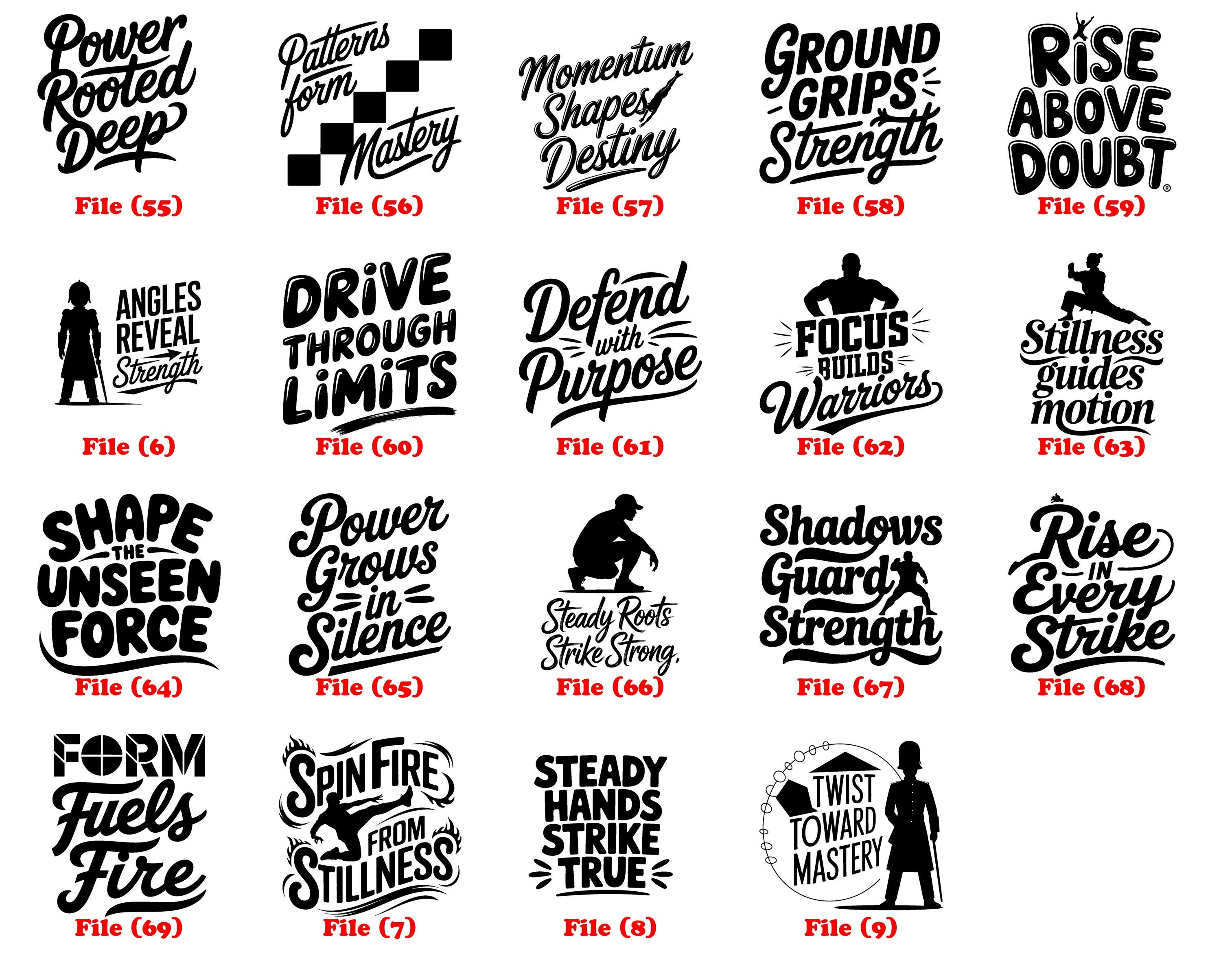 Shadow Fighter Vector Karate Shadow Fighter Svg Png Pdf & Dxf Bundle for Martial Arts Crafts ...
