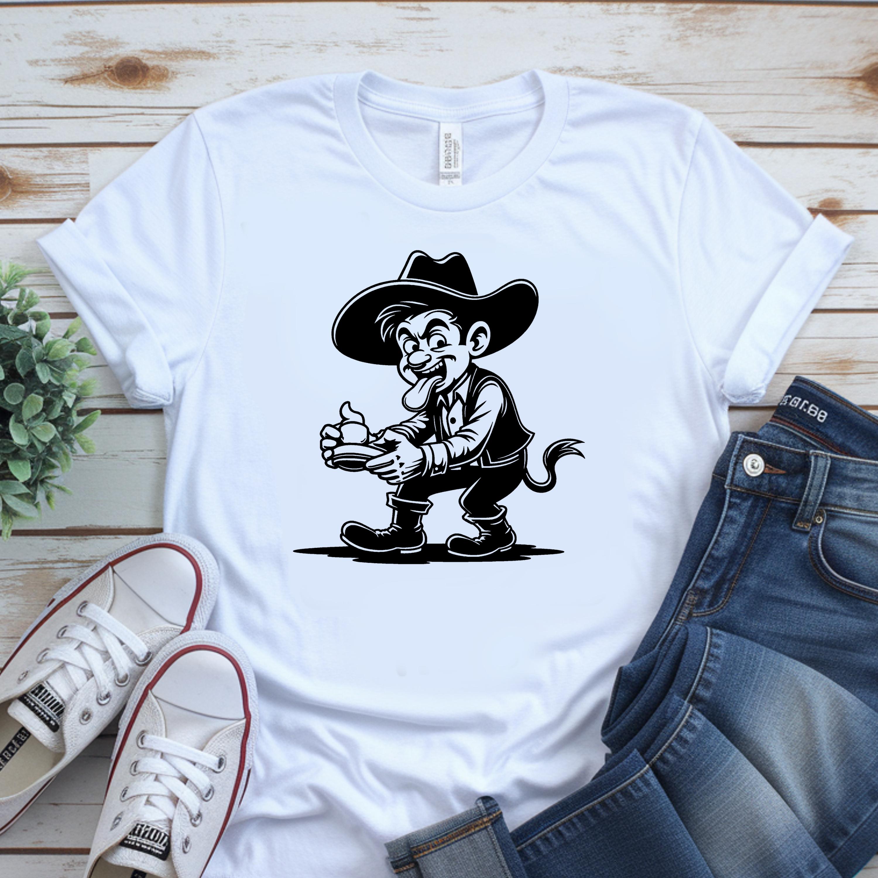 Funny Cowboy Clipart, Derpy Western Cartoon Designs (svg, Png, Pdf, Dxf ...