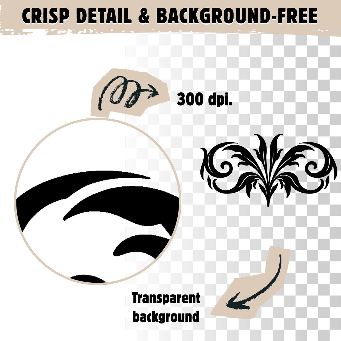 Tooled Western Borders Svg Png Pdf & Dxf Bundle for Cowhide Floral ...