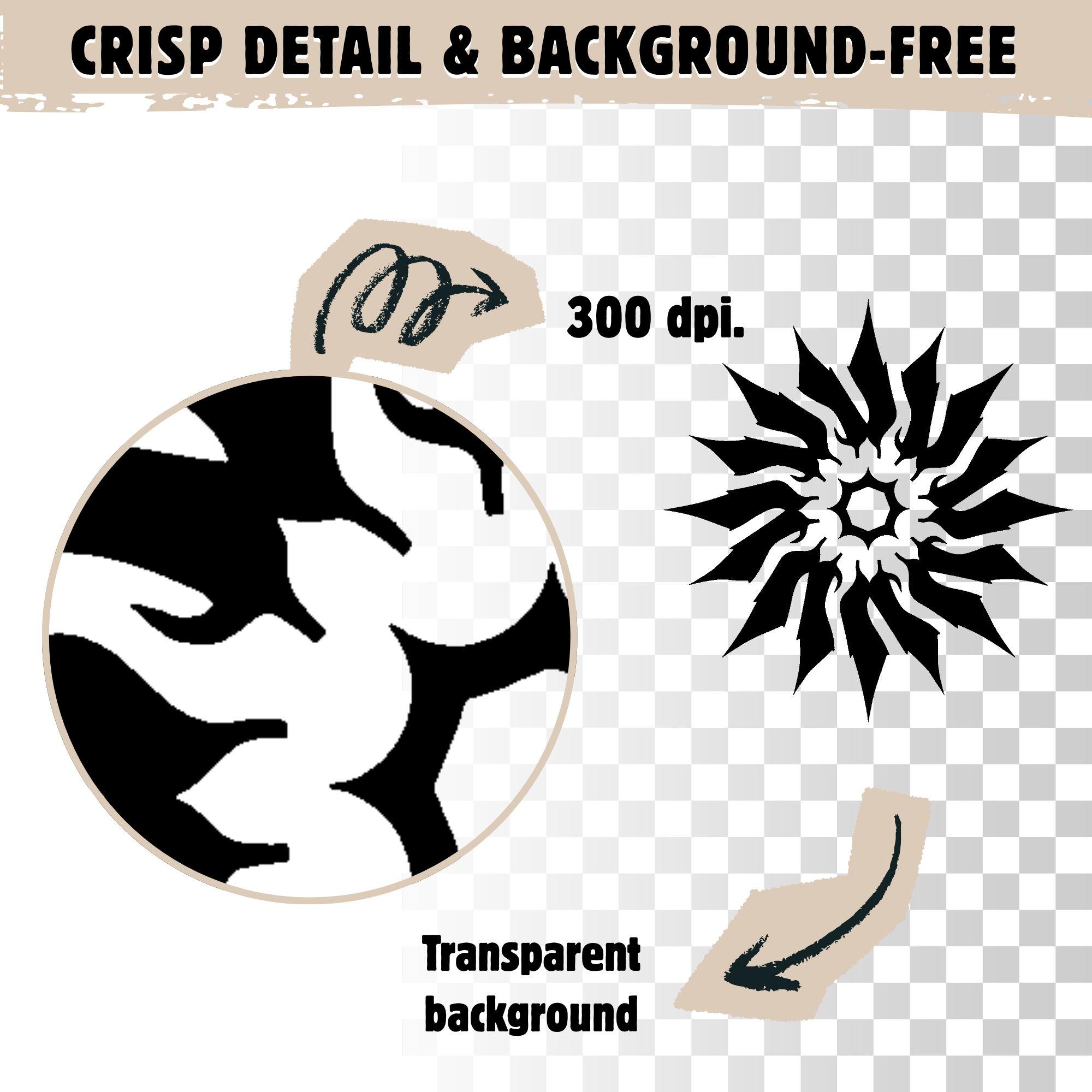 Tribal Pattern Design Svg Png Pdf & Dxf Bundle for Vinyl Decal Crafts ...