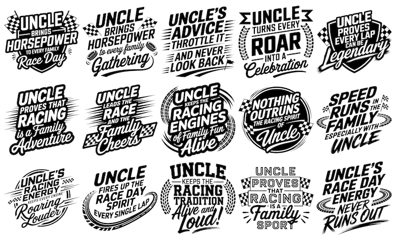 Uncle Racing Svg Racing Uncle Sayings Svg & Png Bundle for Cricut and Laser Engrave ...