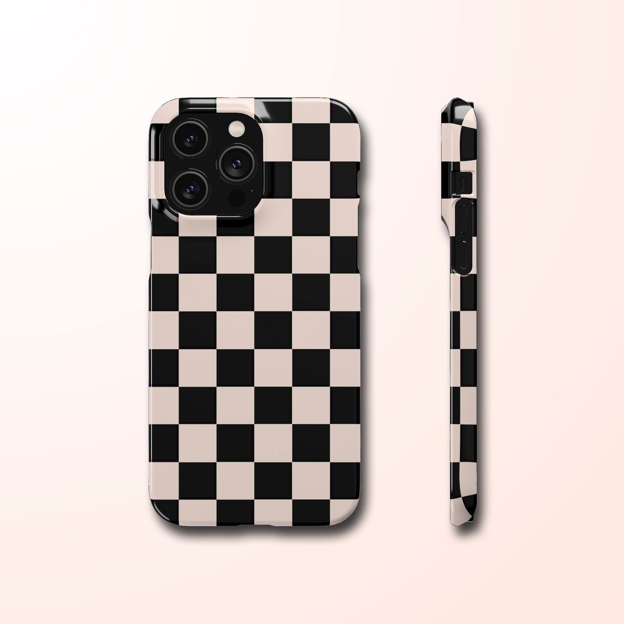 BLK&WHTE Checkerboard iPhone Case – 9 Ball Cases