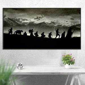 Handmade oil painting on cotton canvas on demand, rolled stretched or framed, Fantasy-Group of people beautiful landscape 2 fan art wall art