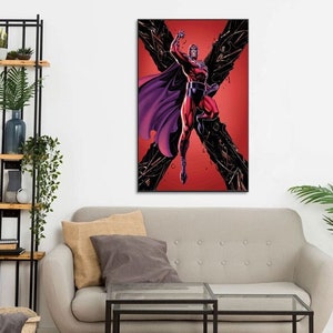 Handmade oil painting on cotton canvas on demand, rolled stretched or framed, Marvel-Magneto portrait 5 fan art wallart X Men Max Eisenhardt