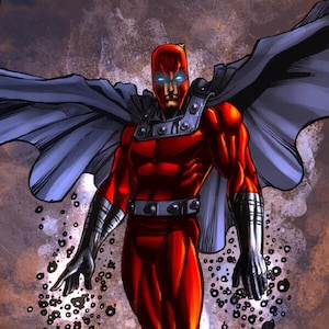 Handmade oil painting on cotton canvas on demand, rolled stretched or framed, Marvel-Magneto portrait 3 fan art wallart X Men Max Eisenhardt