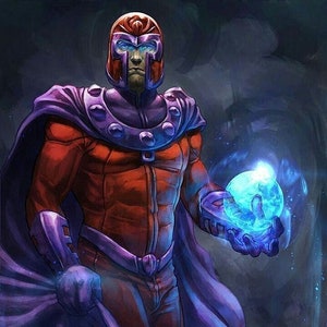 Handmade oil painting on cotton canvas on demand, rolled stretched or framed, Marvel-Magneto portrait 9 fan art wallart X Men Max Eisenhardt