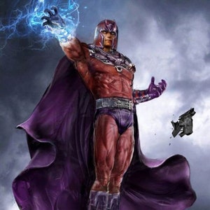 Handmade oil painting on cotton canvas on demand, rolled stretched or framed,Marvel-Magneto portrait 10 fan art wallart X Men Max Eisenhardt