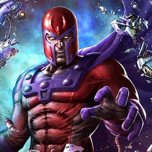 Handmade oil painting on cotton canvas on demand, rolled stretched or framed, Marvel-Magneto portrait 7 fan art wallart X Men Max Eisenhardt