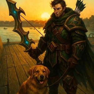 Custom World of Warcraft Portrait: Fantasy Art Gift for WoW Gamer