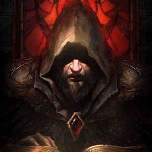 Handmade oil painting on cotton canvas on demand, rolled stretched or framed, World of Warcraft-Chronicle Book Series cover wall fan art WoW