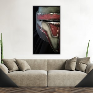 Handmade oil painting on cotton canvas on demand, rolled stretched or framed, Sci Fi - Master Rare helmet 1 fan art wall artwork sith Revan