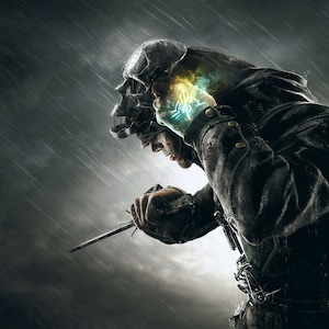 Pintura a óleo feita à mão sobre tela de algodão sob demanda, enrolada esticada ou emoldurada, Video Games - Dishonored pôster 6 obras de parede fan art Corvo
