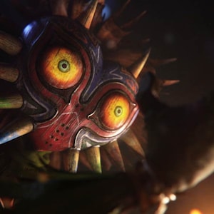 Handmade oil painting on cotton canvas on demand, rolled stretched or framed, Video Games - Zelda Majora&#39;s Mask 6 wallart fan art Skull Kid