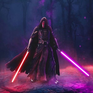 Handmade oil painting on cotton canvas on demand, rolled stretched or framed, Sci Fi - Master Rare portrait 9 fan art wall artwork sith