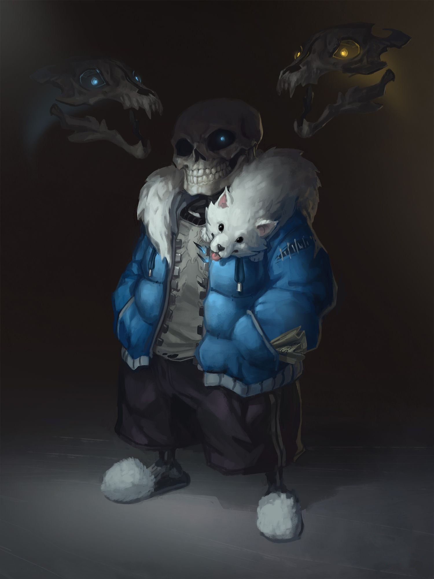 Undertale Sans Fight Art Print by javichakalote