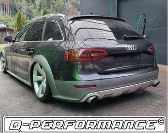 2x Carbon Endrohr Sportauspuff Auspuff Blende für Audi A4 A5 A6 A7