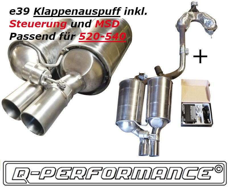 BMW E39 Klappenauspuff E39 Sport Auspuff 520 540 Abgasanlage V8 