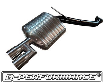 BMW e39 Sport Auspuff Endschalldämpfer bearbeitet 520 - 540 Sportauspuff für BMW E39 2x76mm