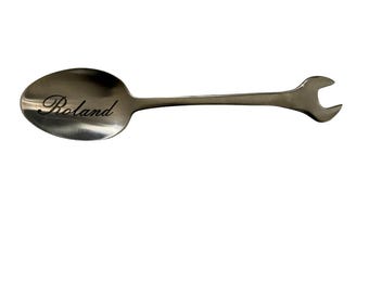 Handgeschweißter Schraubenschlüssel-Löffel | Personalisierte Mechaniker Geschenk
