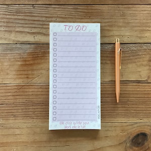 To-Do bloc notes, Liste To-Do feministe, bloc d'organisation, planning, organisation, objectif, home office, tracker, bloc-notes, créativité image 1