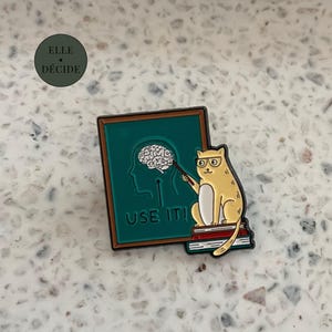 Use It – Pin chat professeur humoristique
