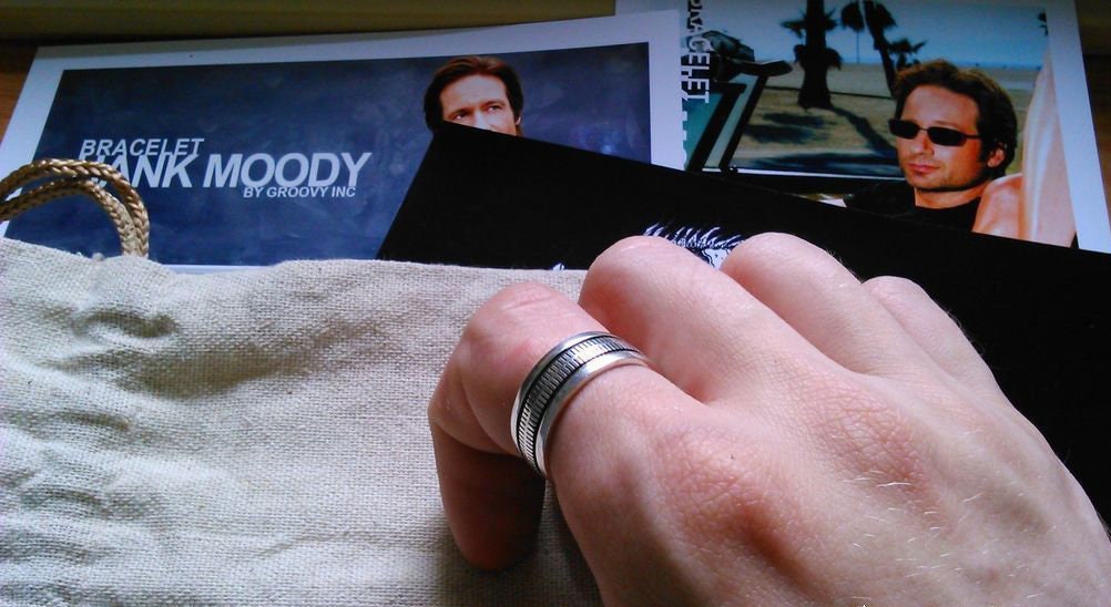 Hank Moody Sterling Silver Ring Californication David Duchovny Etsy