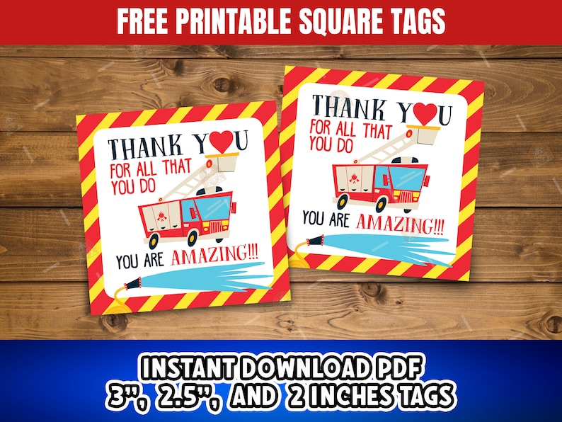 Firefighters Signs Set of 10, Printable Firefighters Poster ...