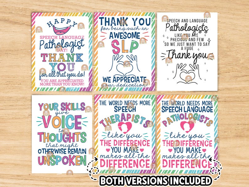 SLP Day Signs Printable, SLP Appreciation Speech Language Pathologist ...