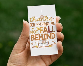 Fall Tags Printable, Thanksgiving Teacher tag, Boss Fall Thank you Tag, Team Autumn Tags, Co-worker Fall Gift tag, Office Fall Appreciation