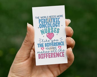 Pediatric Oncology Nurse Gift Tag, Printable Pediatric Oncology Nurse Day, Oncology Nurse Tag, Peds Onc Nurse Peds Cancer Nurse Appreciation