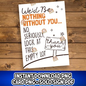 Construction Appreciation Week Gift Printable, Construction Worker Thank You Card, National Construction Week Posters, Thank you Real Estate