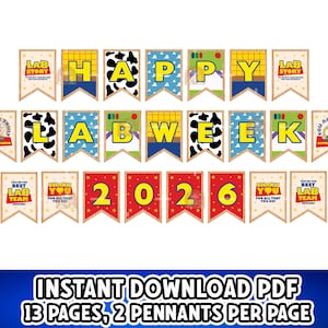 Lab Week 2026 Banner, Lab Story Printable Lab Week Décor
