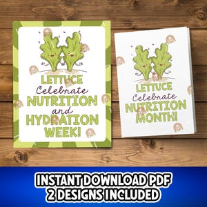 Carte du mois de la nutrition à imprimer, décoration scolaire du mois de la nutrition, affiche du mois de la nutrition, panneau de la semaine de la nutrition et de l'hydratation, cadeau du mois de la nutrition