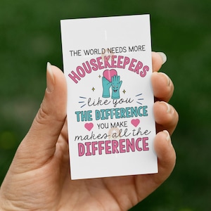 Housekeeping Gift Tag, Housekeeping Week Tag, Printable Housekeeping Tag, Housekeepers Week Tag, Thanks Housekeeper Gift Tag Housekeeper Tag