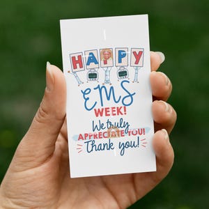 EMS Woche Geschenkanhänger, druckbare EMS Tag, EMS Woche Tag, Danke Ems Woche Cookie Tag, Ems Wertschätzung Woche Tag, Rettungsdienst