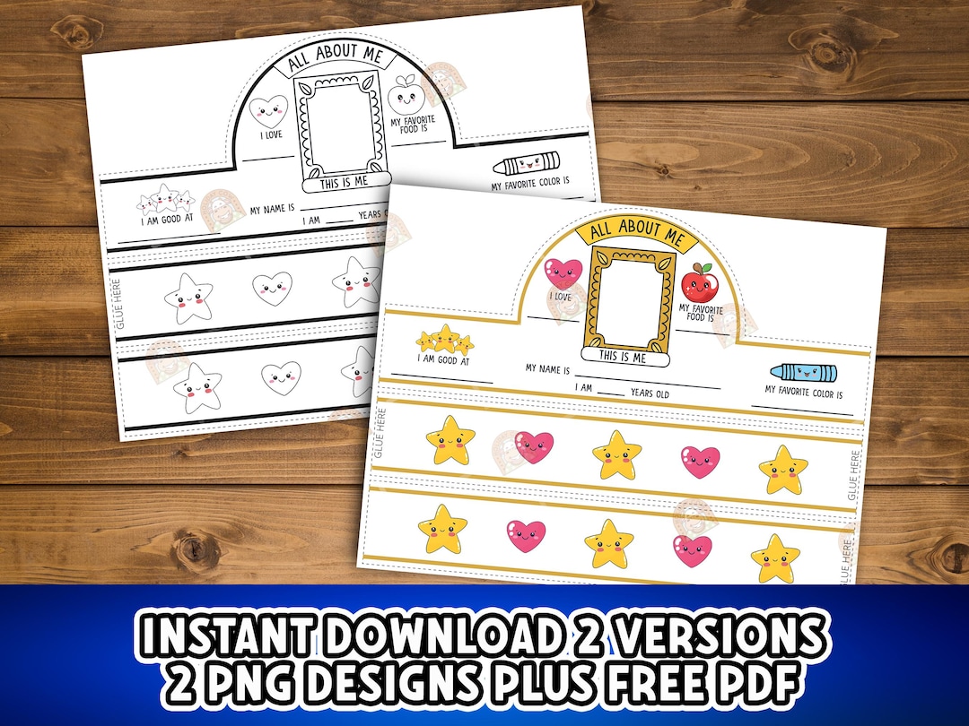 All About Me Printable Crown Activity for Kids, First Day of School ...
