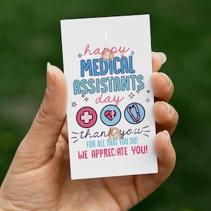 Arzthelferin Tag bedruckbar, Arzthelferin Geschenkanhänger, Happy MA Day Geschenkanhänger, Danke MA Wertschätzung MA, MA Day Cookie-Anhänger
