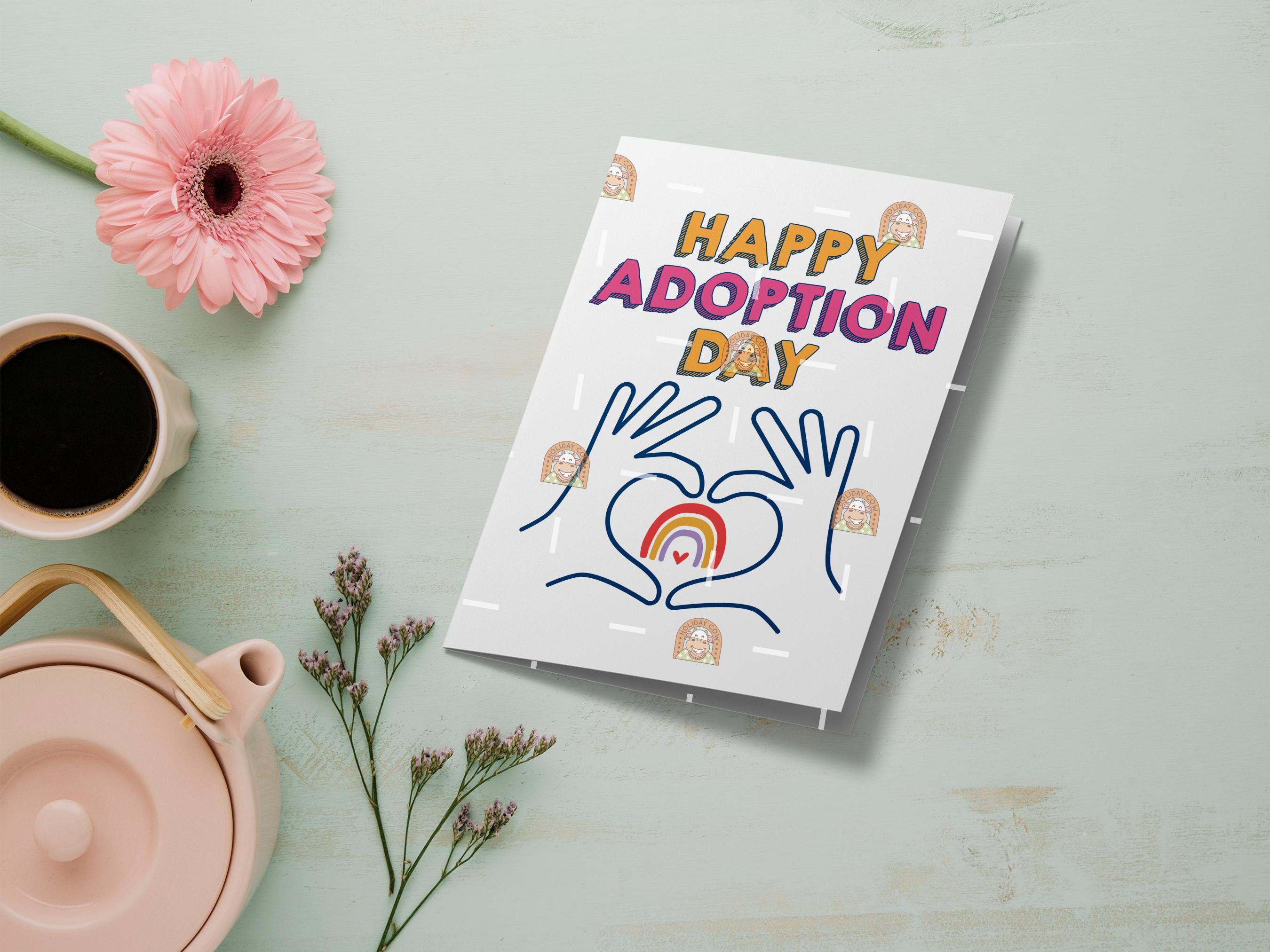 Carte De Vœux D'adoption Happy Adoption Day - Cadeau D'adoption