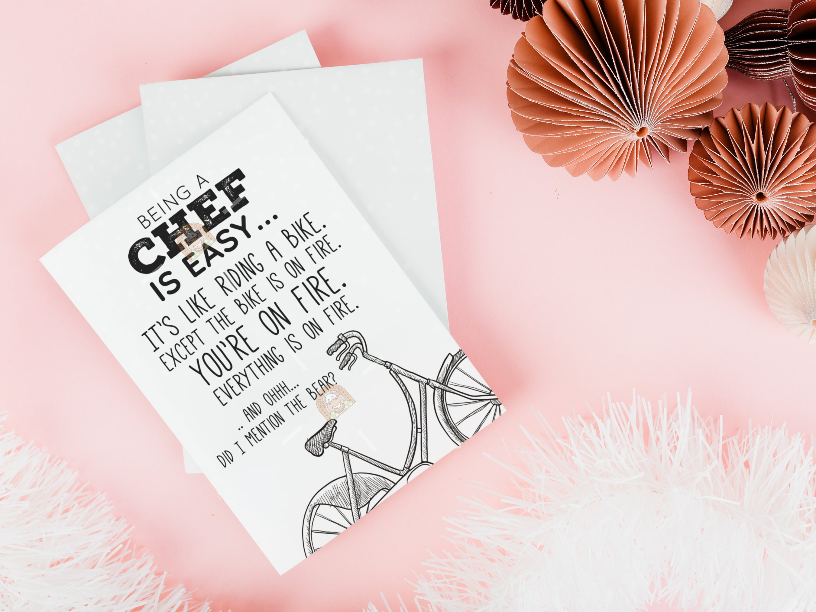 Funny Chef Card Printable, Personal Chef's Day Gift, Chef Appreciation ...