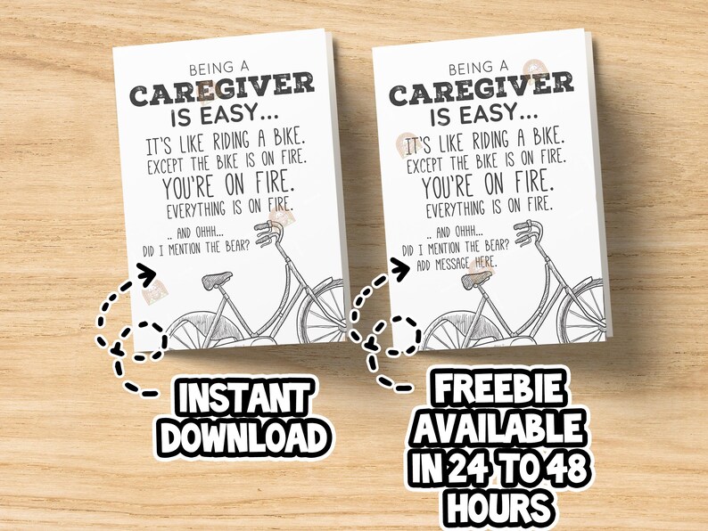 Caregiver Gift, Family Caregivers Month Card Printable, Caregiver Appreciation Month Gift for Caregiver Thank you Gift, Caregiver Sign bild 11