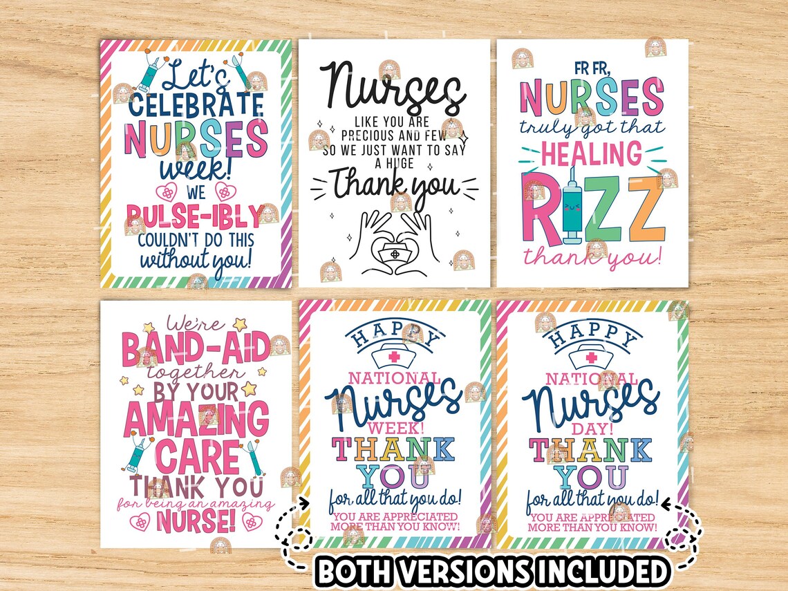 Nurses Week Signs Printable, Happy Nurses Week Decor, Nurse ...