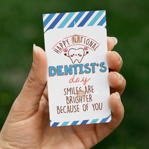 Etykieta na prezent na Dzień Dentysty do wydrukowania, Etykieta z podziękowaniami dla dentysty, Etykieta na Dzień Dentysty, Etykieta na prezent dla dentysty, Etykieta dentysty do pobrania
