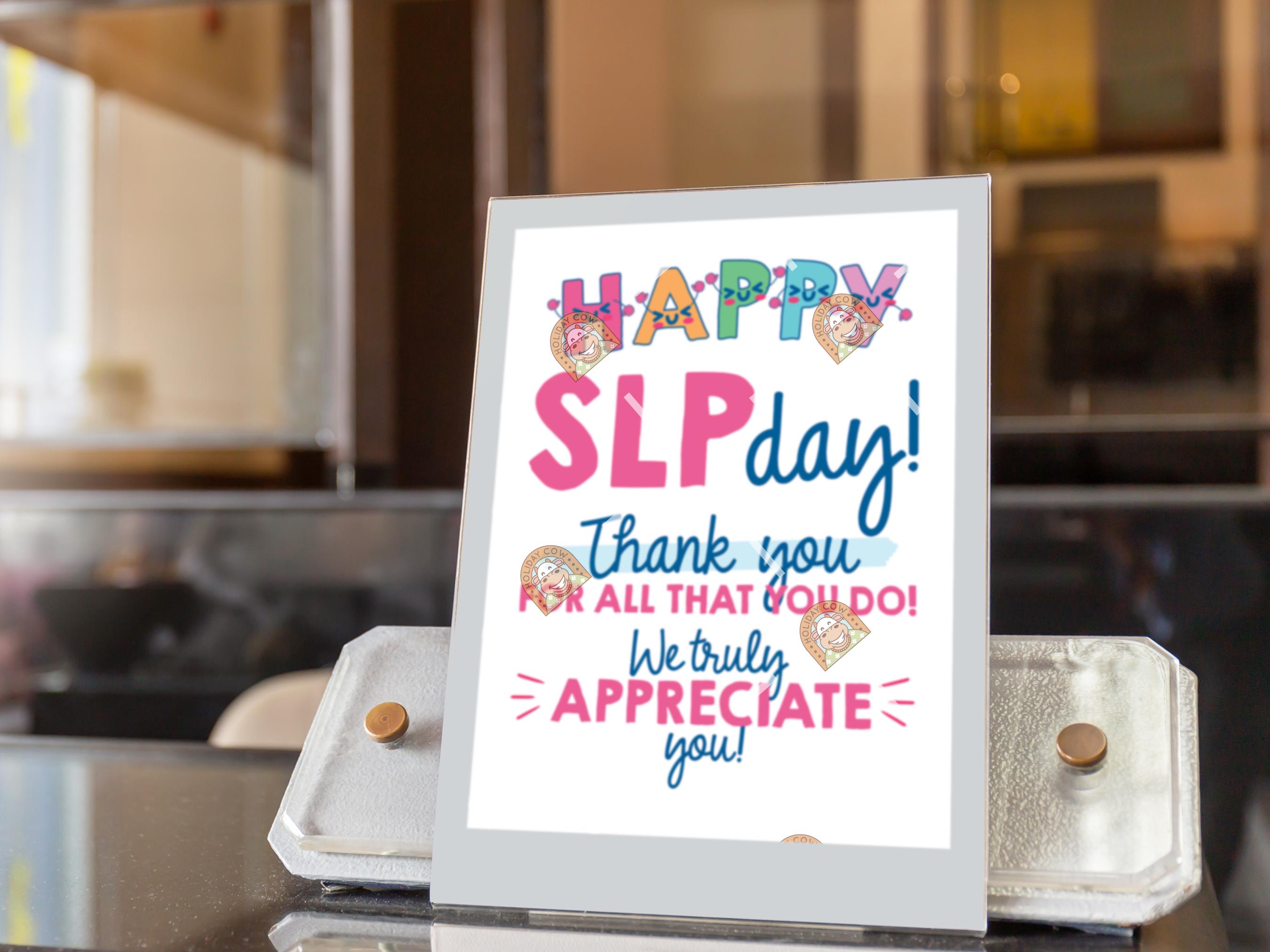 Printable SLP Day Gift, Speech Language Pathologist Day Gift for SLP ...