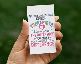 Speech Therapists Gift Tag for SLP Day Gift Tag, Printable Speech Therapist Thank You Speech Therapist Tag, Speech Therapy Appreciation Tag