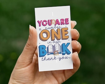 Librarian Gift Tag Printable, Librarian Thank You Librarian Day Gift Tag for Librarian, Teacher Appreciation, Library Week, Library Month