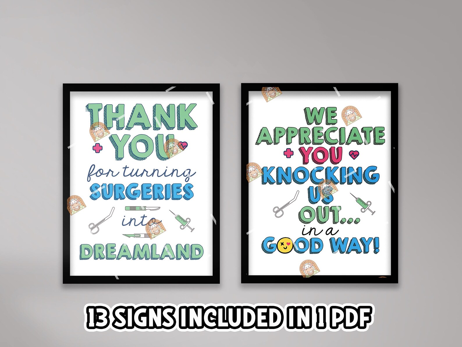 Anesthesia Care Team Signs Printable, CRNA Week Poster, Nurse ...
